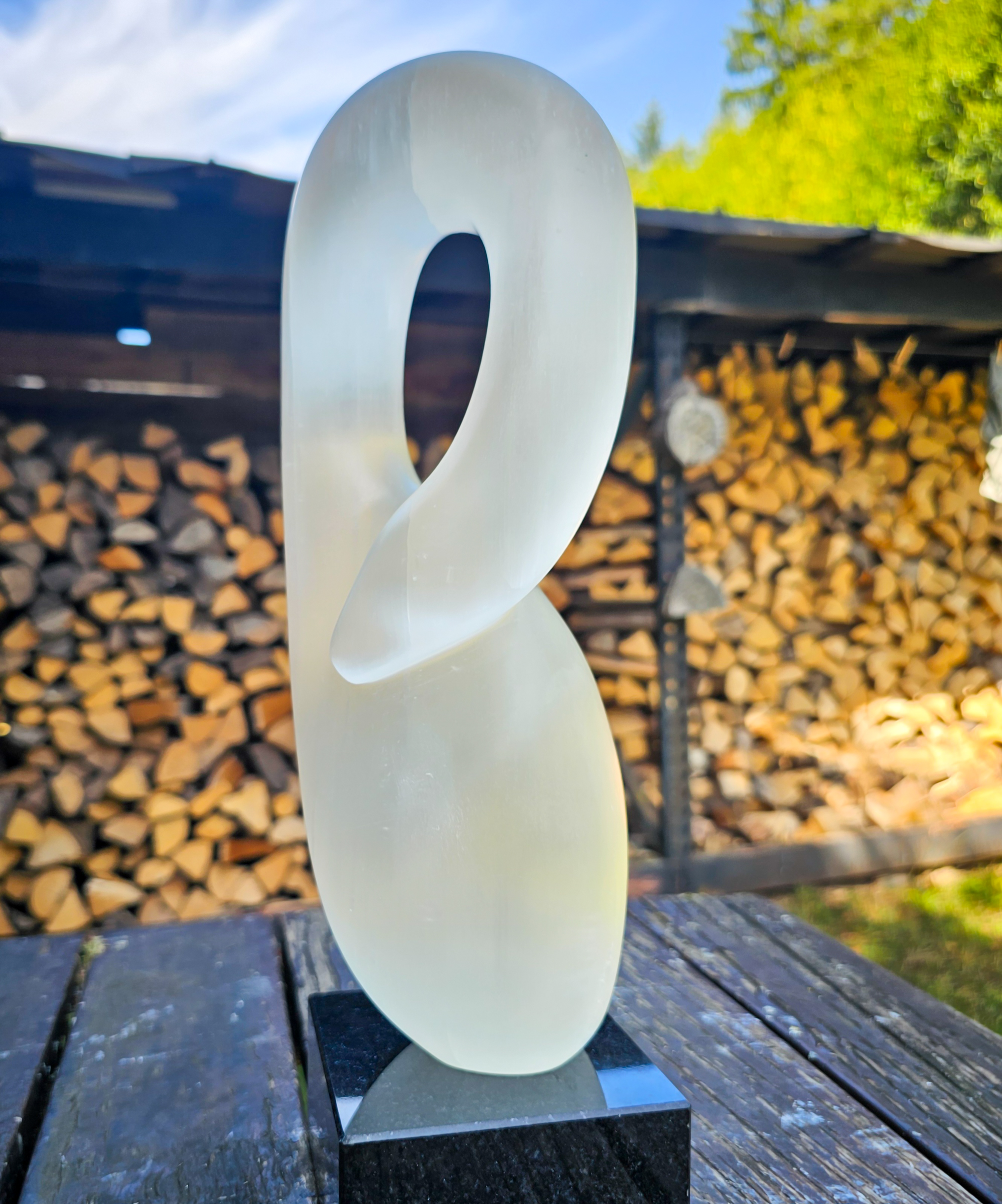‘Swan’ /Seleniet / 36x10x11 cm/ €995,-